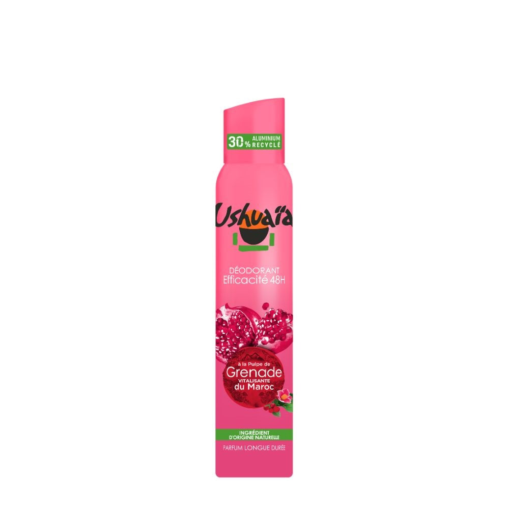 Ushuaïa Déodorant Femme Atomiseur à la Pulpe de Grenade des Açores – 200 ml