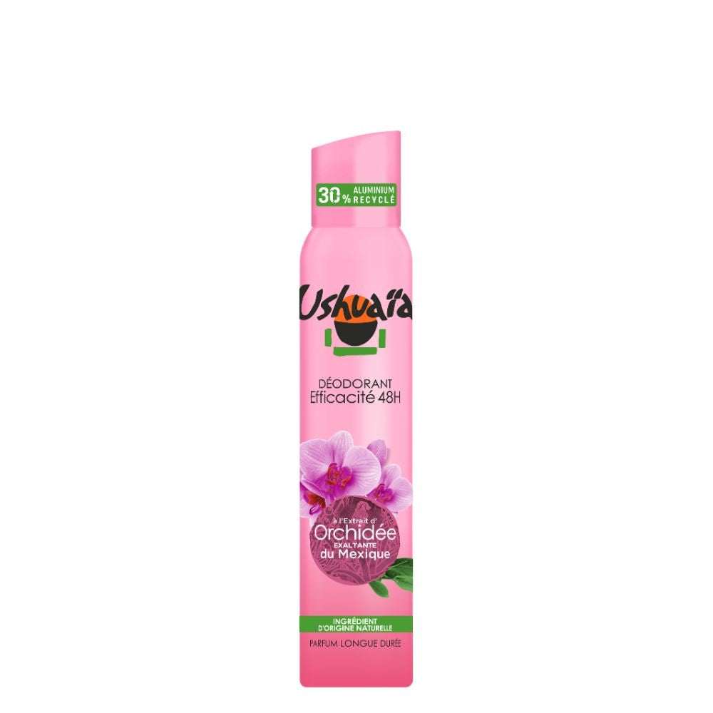 Ushuaïa Déodorant Femme Atomiseur à l’Extrait d’Orchidée Exaltante du Mexique – 200 ml