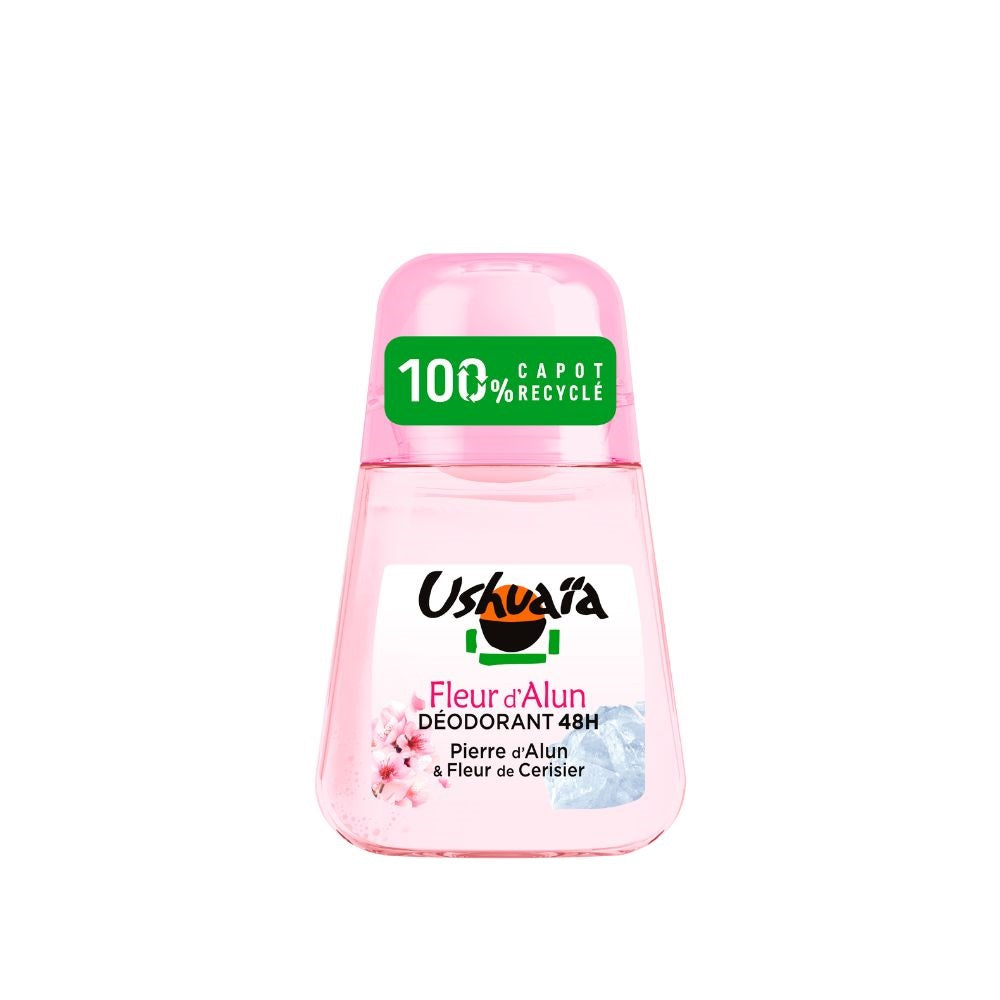 Ushuaïa Déodorant Femme Bille Fleur d’Alun Parfum Fleur de Cerisier – 50 ml
