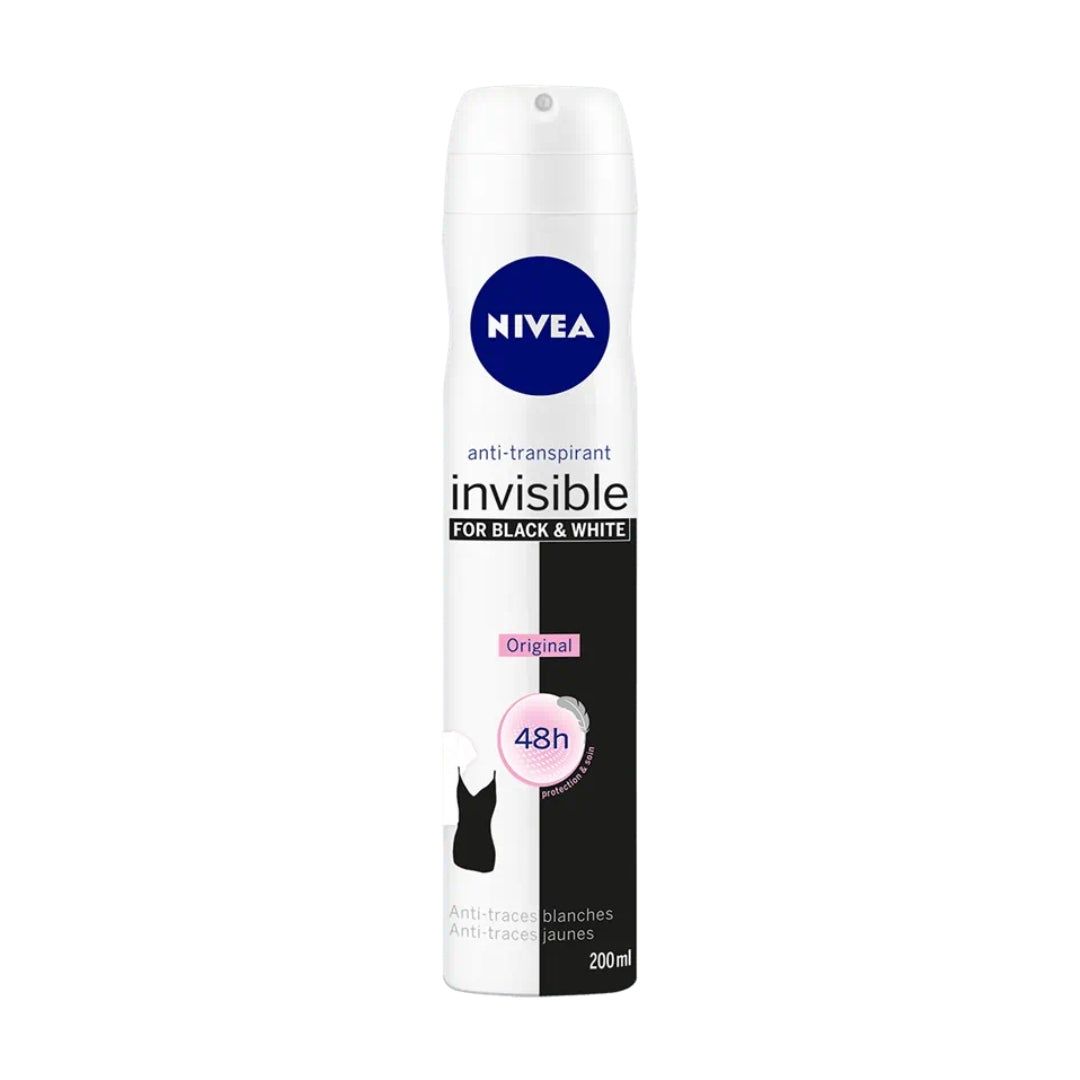 NIVEA Déodorant Femme Black & White Clear – Spray 200 ml
