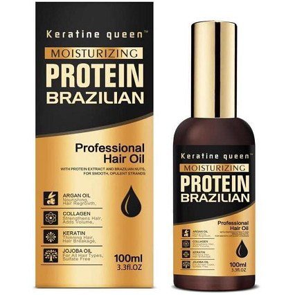 Keratin Queen Protein Brazilian Professional Hair Oil – 100 ml
