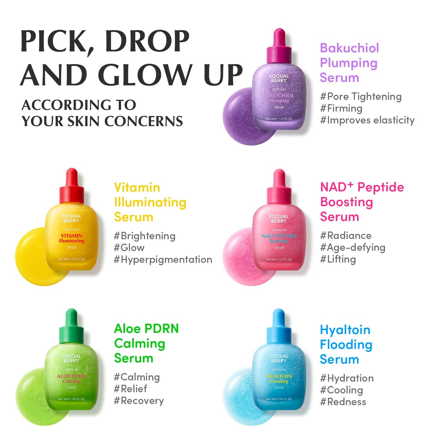 EQQUALBERRY - NAD+ Peptide Boosting Serum - 30ml