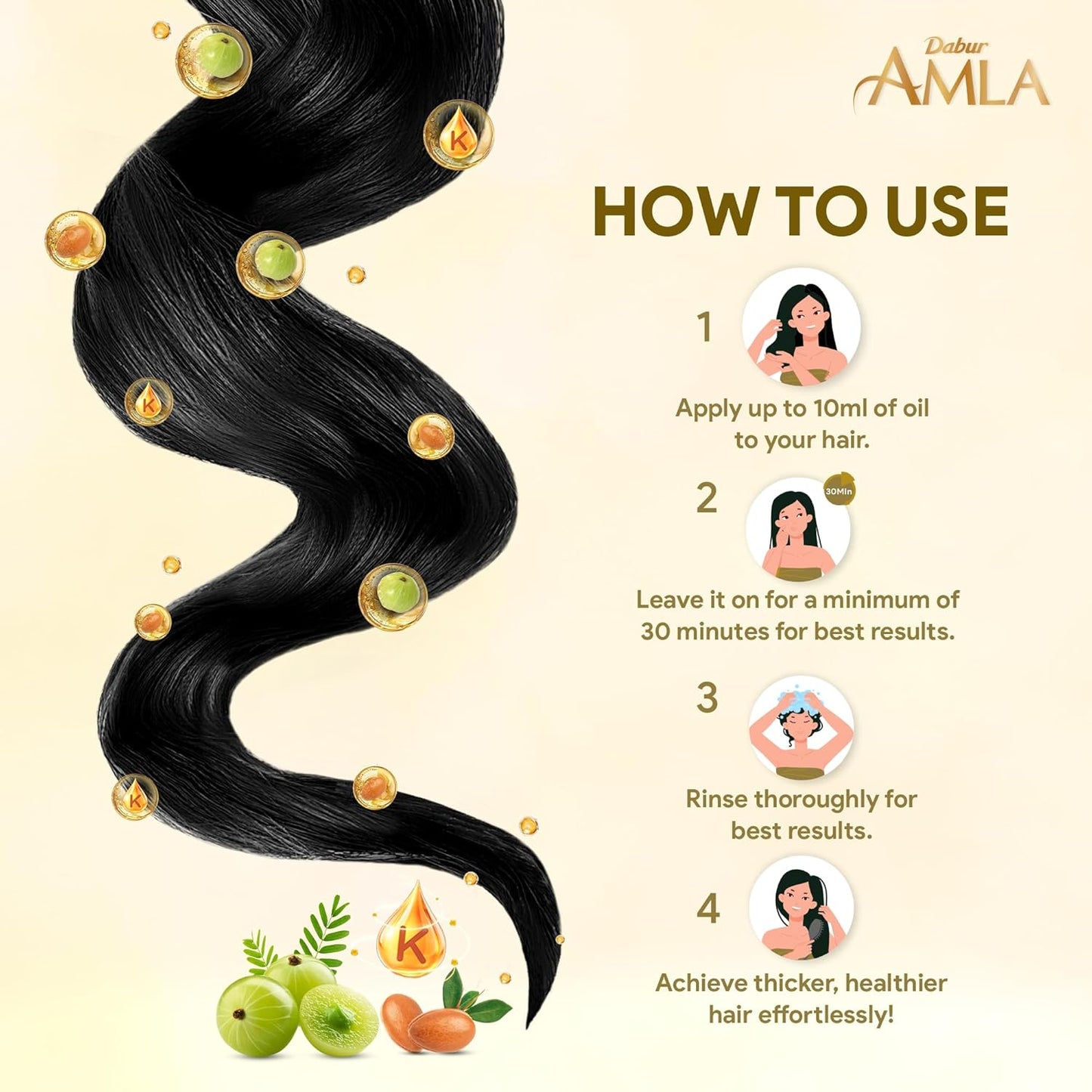 Dabur Amla Gold Huile Capillaire – 200 ml