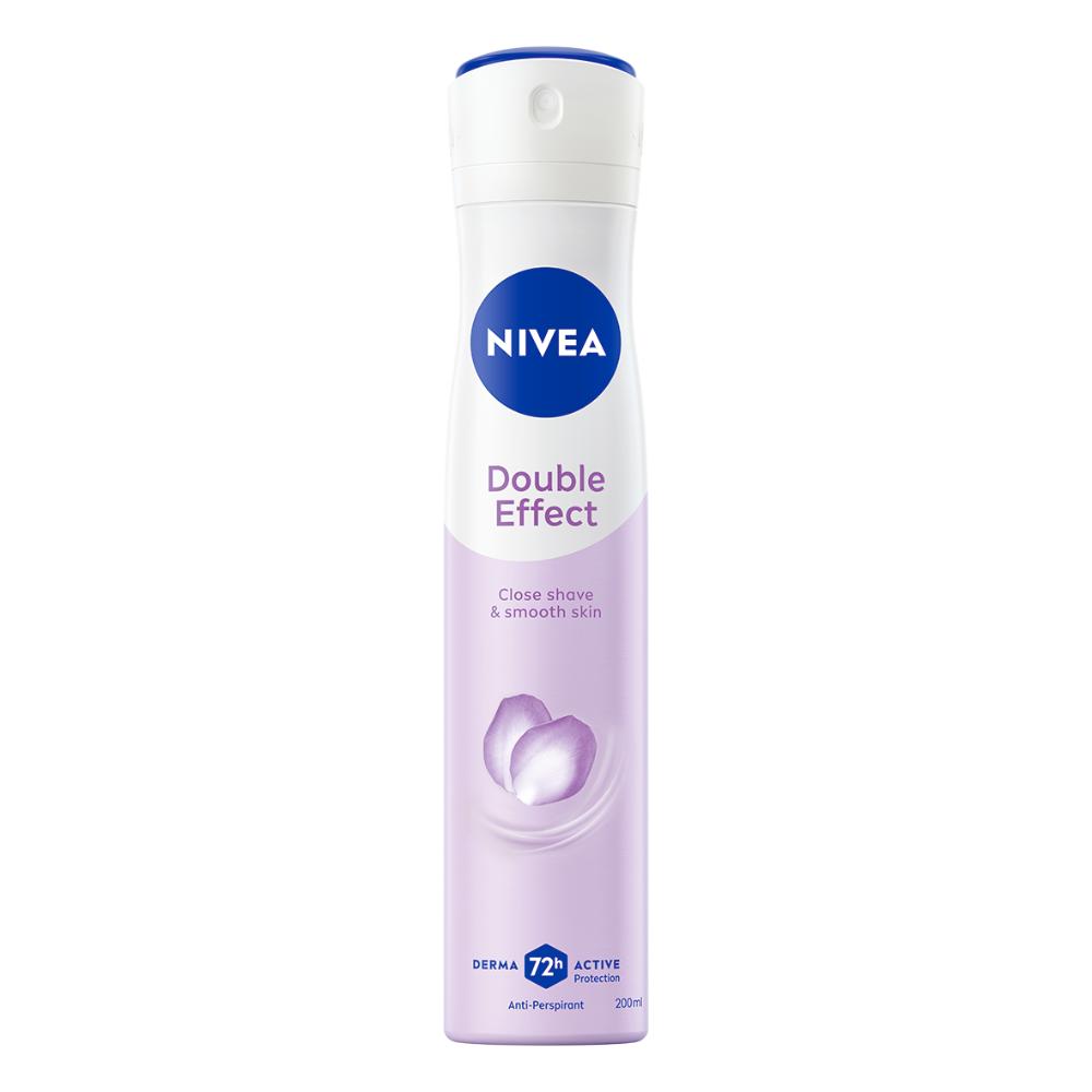 NIVEA Déodorant Femme Double Effect – Spray 200 ml