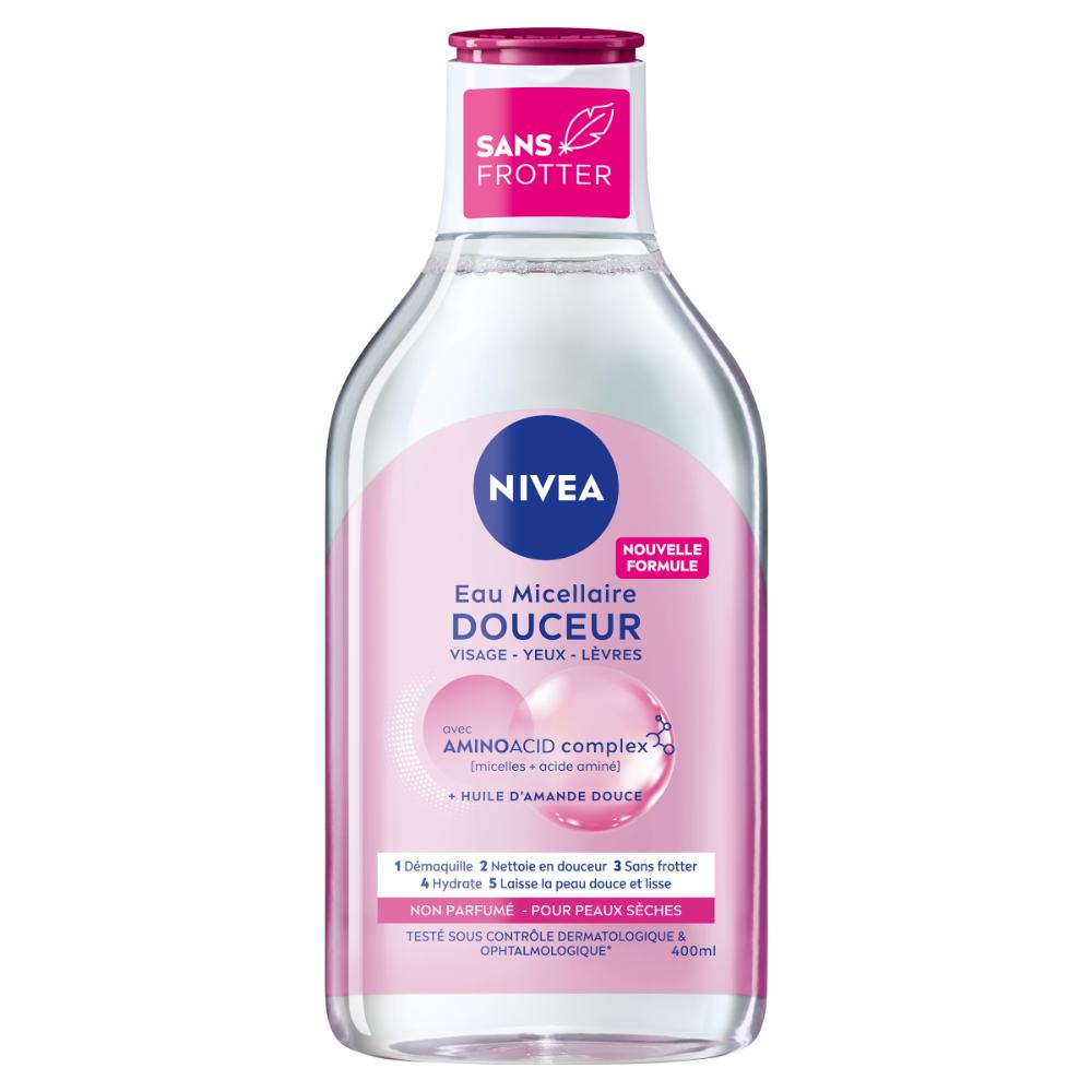 NIVEA Eau Micellaire Démaquillante Peaux Sèches – 400 ml