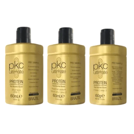 PKC Ultime Protéine Kératine avec Collagène – Coffret 3 Pièces