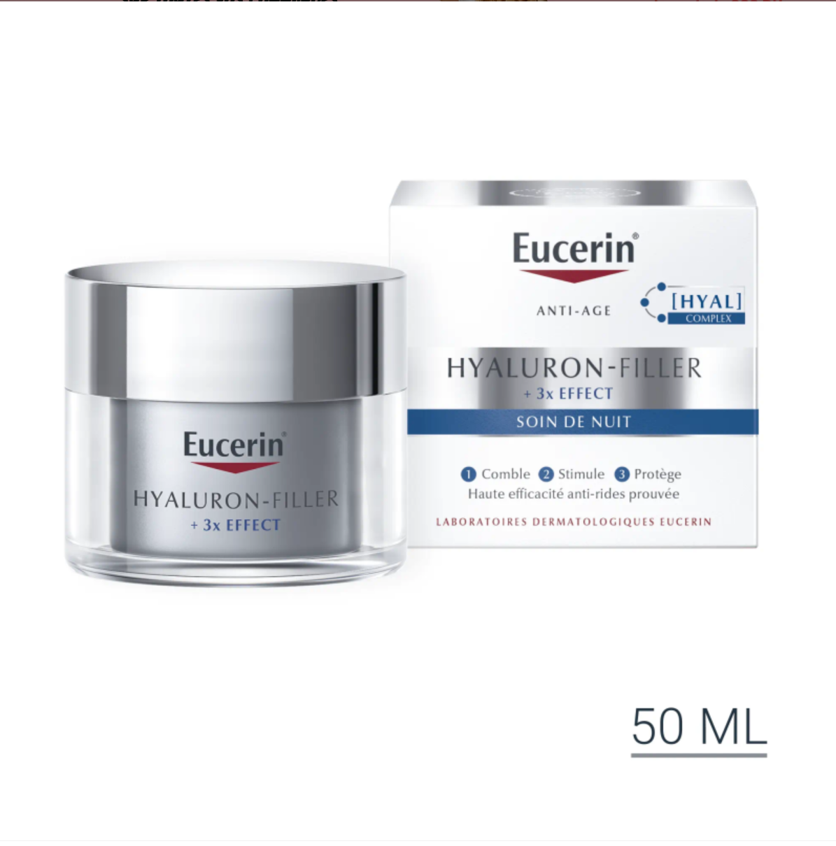 Eucerin Hyaluron-Filler +3X Effect Soin de Nuit – 50 ml