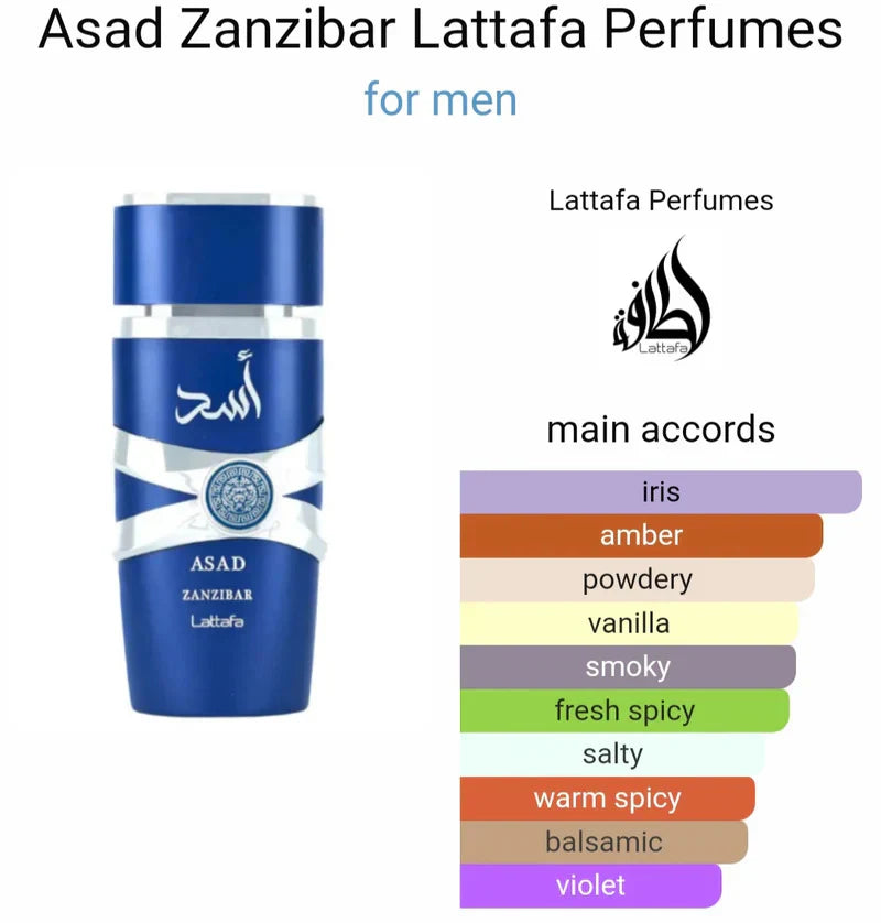 Lattafa Asad Zanzibar – Eau de Parfum – 100 ml