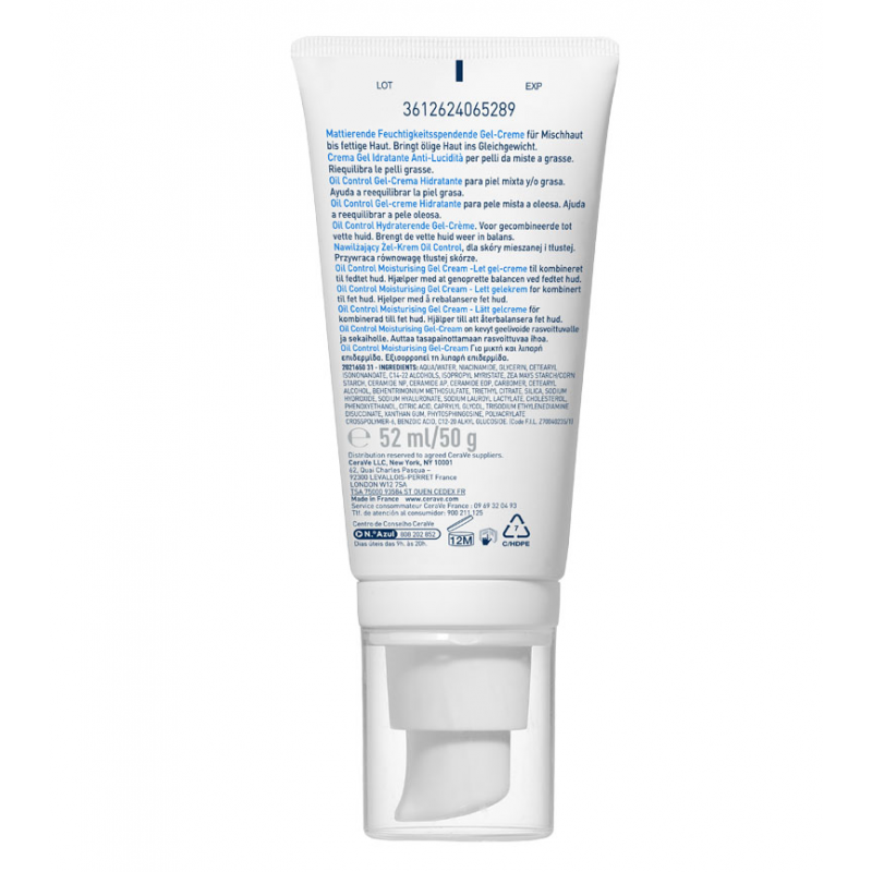 CERAVE Gel Crème Hydratant Oil Control Visage