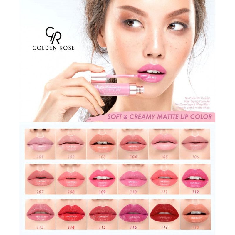 Golden Rose Gloss Creamy Soft & Matte