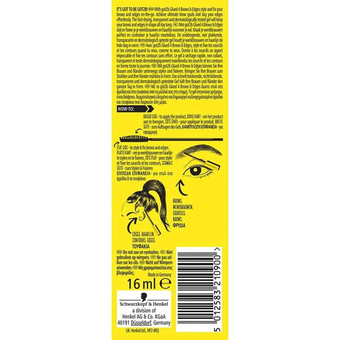 Schwarzkopf Got2b Glued 4 Brows & Edges Gel