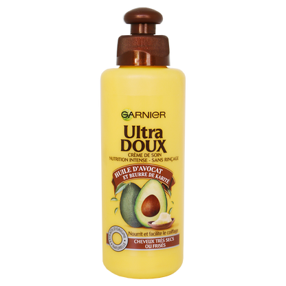 Ultra Doux – Soin sans rinçage à l’huile d’avocat et beurre de karité – 200 ml