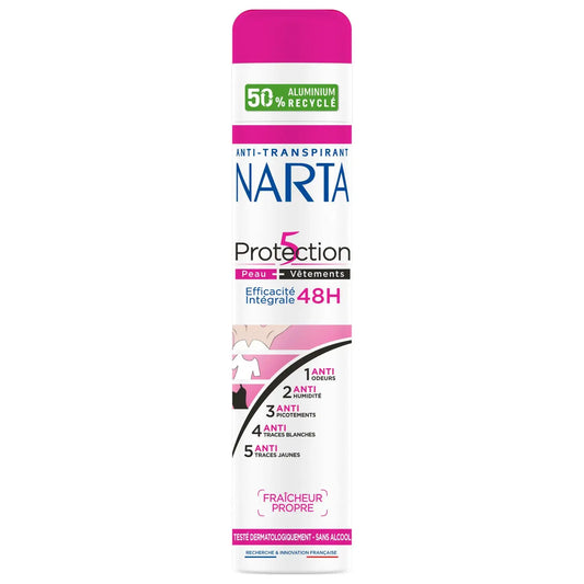 NARTA – Déodorant Spray Anti-transpirant Protection 5 – 48h