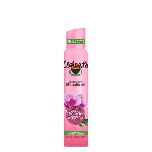 Ushuaïa Déodorant Femme Atomiseur à l’Extrait d’Orchidée Exaltante du Mexique – 200 ml