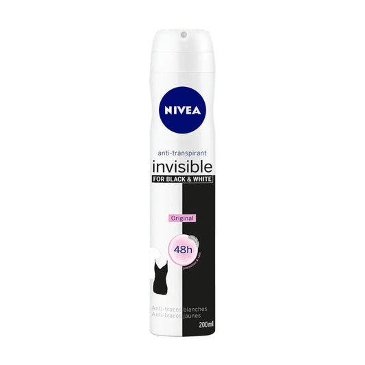 NIVEA Déodorant Femme Black & White Clear – Spray 200 ml