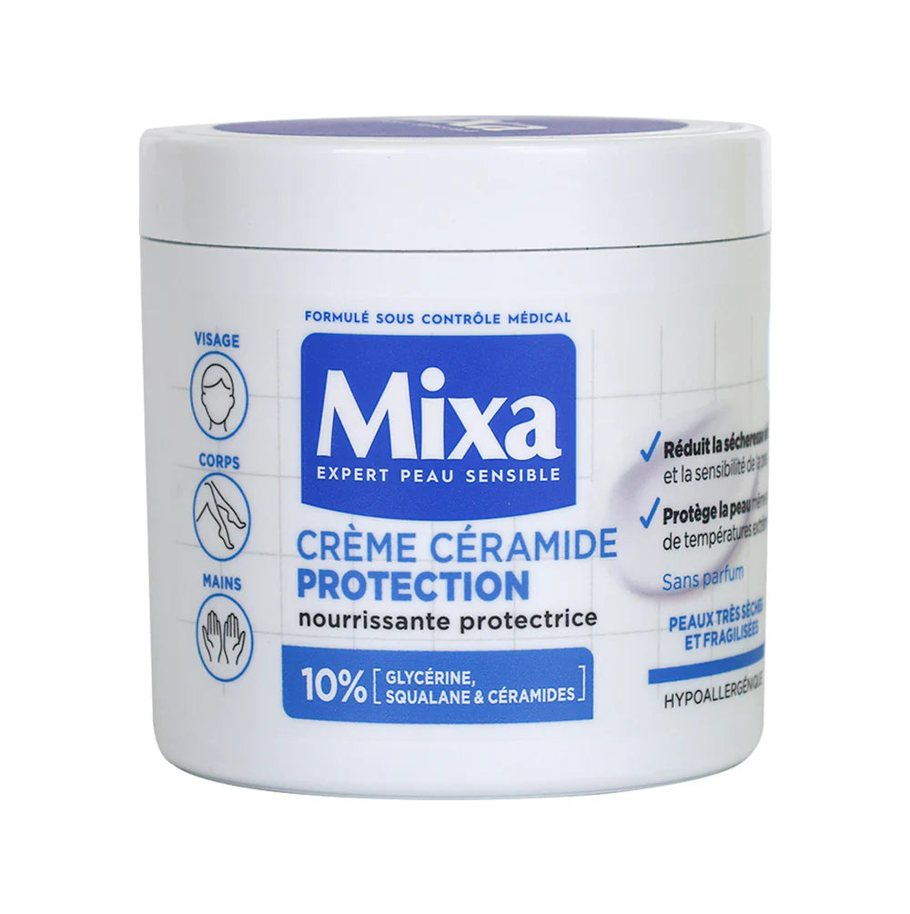 Mixa Crème Céramide Protection Visage, Corps & Mains 400 ml