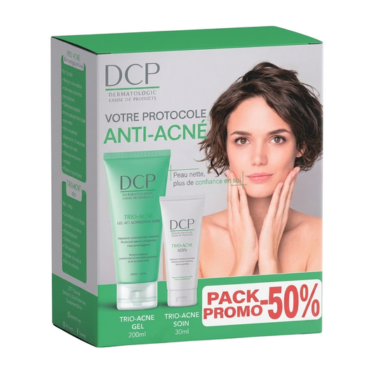 DCP Pack Trio-Acné – Gel Nettoyant 200 ml + Soin S.K.I 30 ml