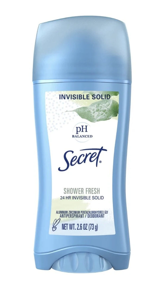 Secret Invisible Solid Antiperspirant Deodorant – Shower Fresh