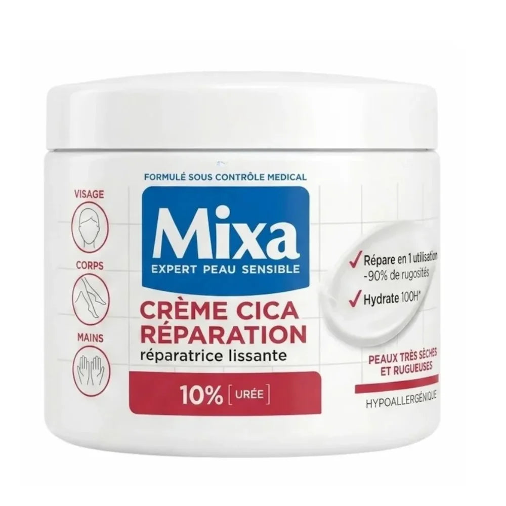 Mixa Crème Cica Réparation Réparatrice Lissante 400 ml