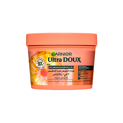 Garnier Ultra Doux Hair Food Ananas 3-en-1 – 390 ml + Vitamines C, E & F