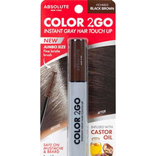 Absolute New York Color 2Go Couvre-Racines – Black Brown