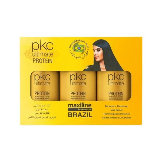 PKC Ultime Protéine Kératine avec Collagène – Coffret 3 Pièces