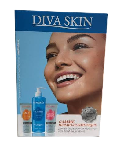 Diva Skin Pack Anti-Taches – Crème Anti-Taches 50 ml + Gel Nettoyant 200 ml + Écran Solaire Invisible