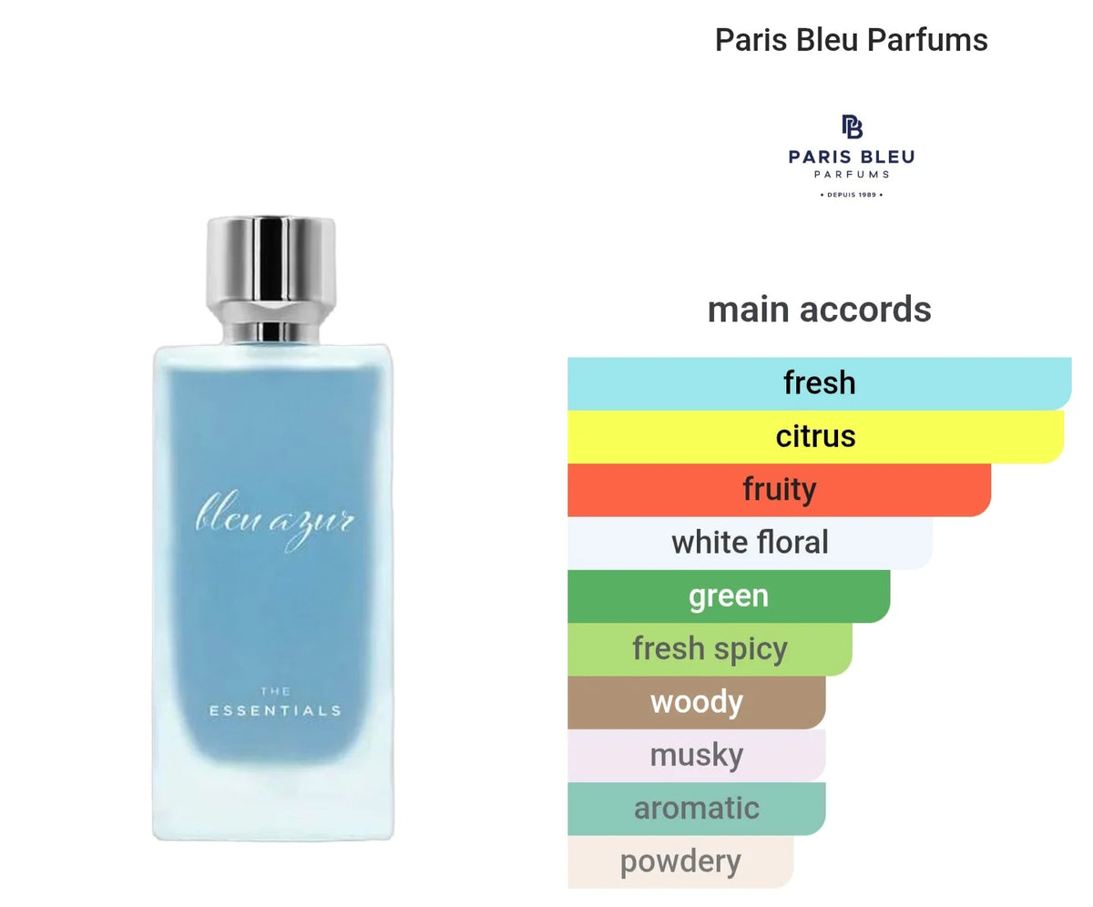 Bleu Azur The Essentials – Paris Bleu – Eau de Parfum – 100 ml