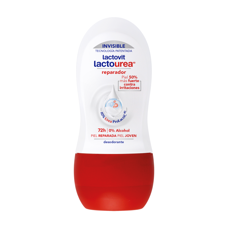 Lactovit Lactourea Déodorant Roll-on Reparador Invisible 72H – 50 ml