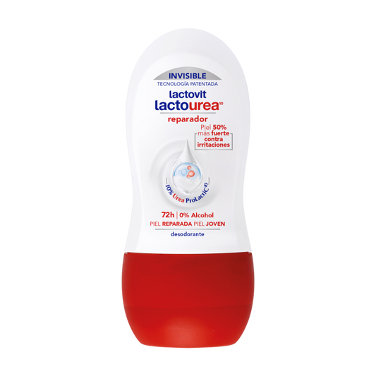 Lactovit Lactourea Déodorant Roll-on Reparador Invisible 72H – 50 ml
