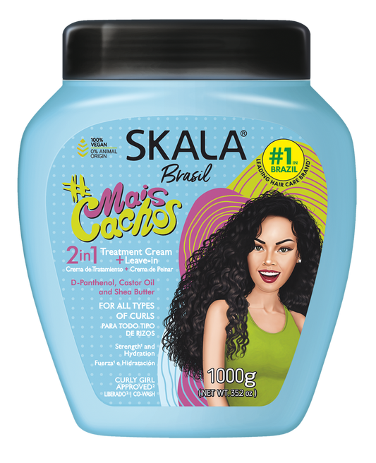 Skala Expert Más Cachos 2-en-1 – Crème de Traitement et Coiffage