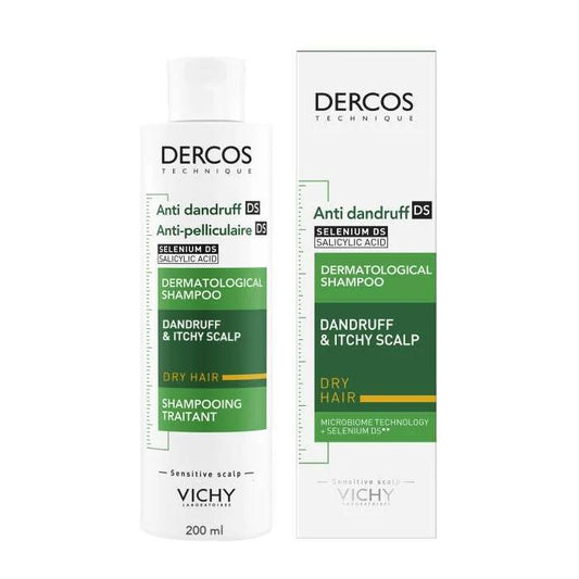 Vichy Dercos Shampooing Anti-Pelliculaire DS Cheveux Secs – 200 ml